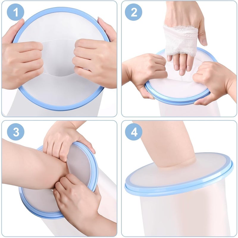 VALLEYWIND Waterproof Arm Cast Cover for Shower Kids Reusable Cast Protector for Shower Arm Child Cast Bag for Shower Hand Wrist, 16 Inch - Image 5